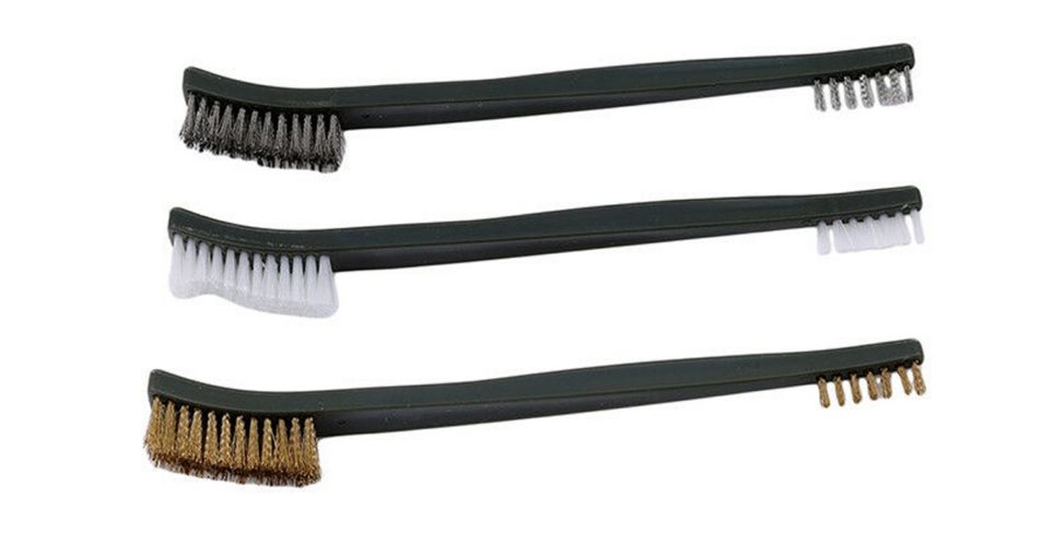 3pcs Cleaning Brush Kit, Brass, Steel And Nylon Guns R Us