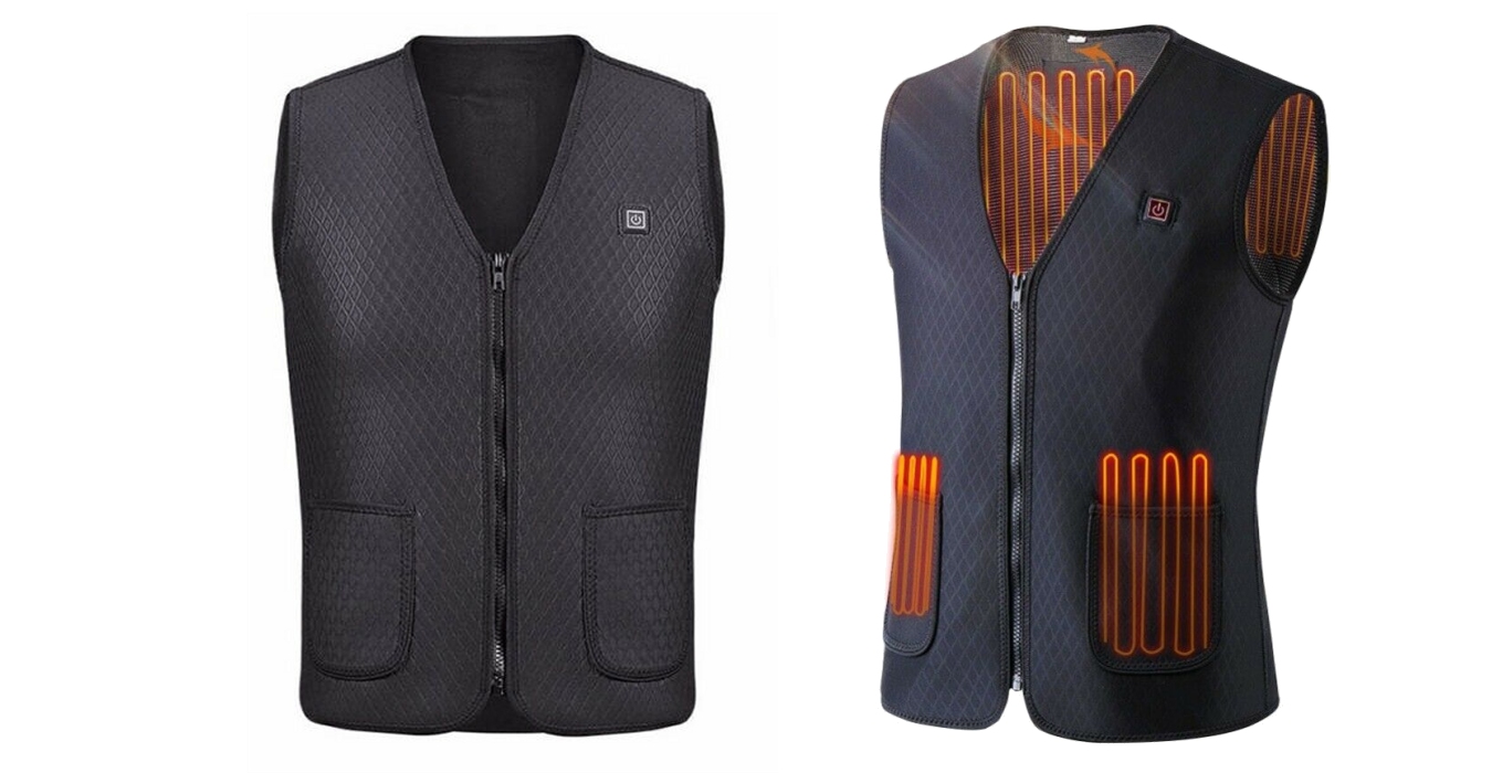 Heated Vest With Fleecy Inside Uses USB Powerbanks Guns R Us